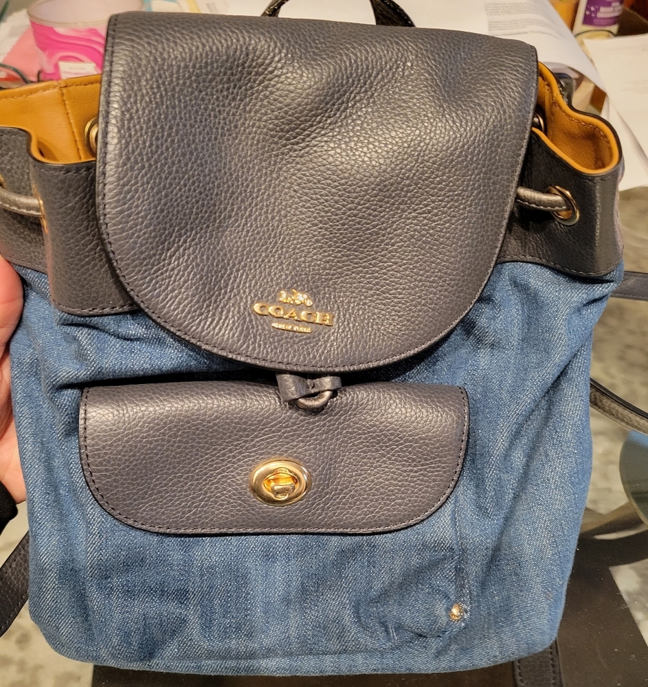 Mini Demi blue Coach backpack